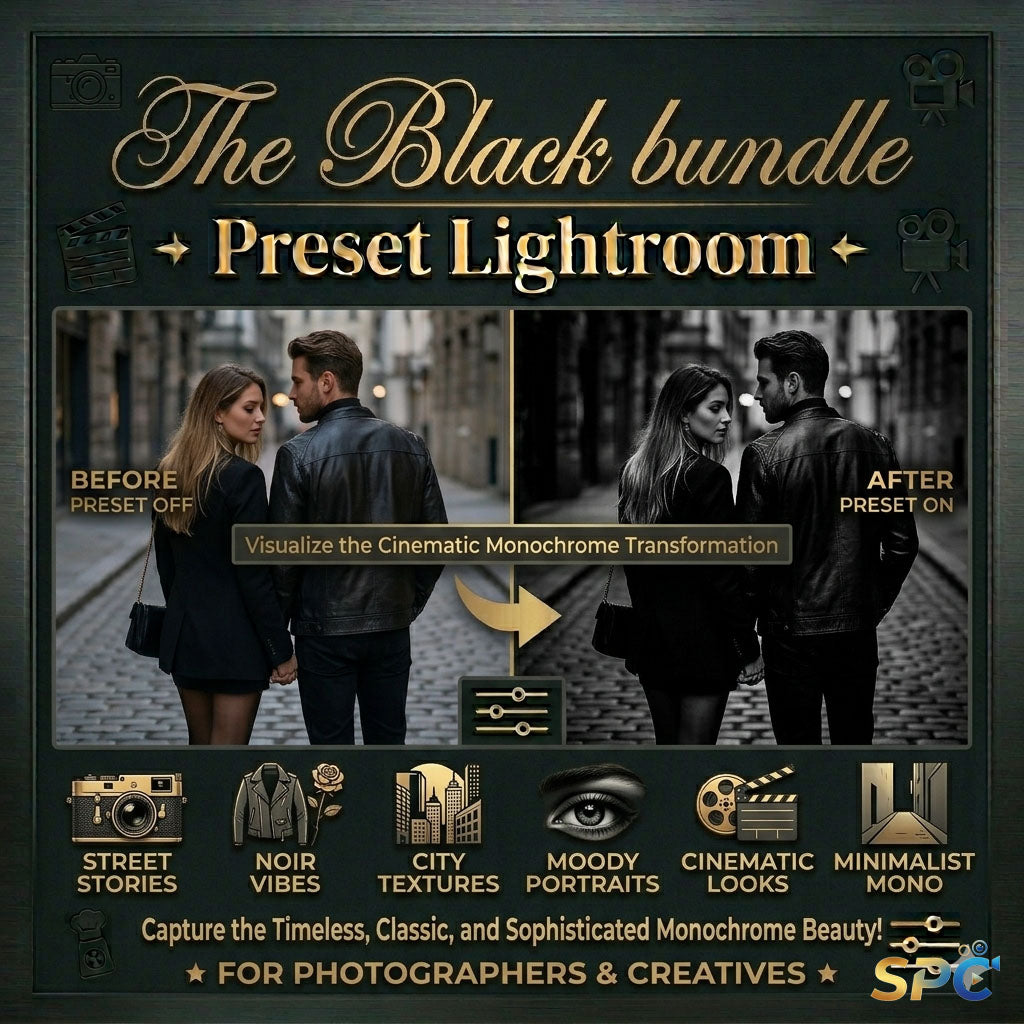 Black Presets Bundle Lightroom