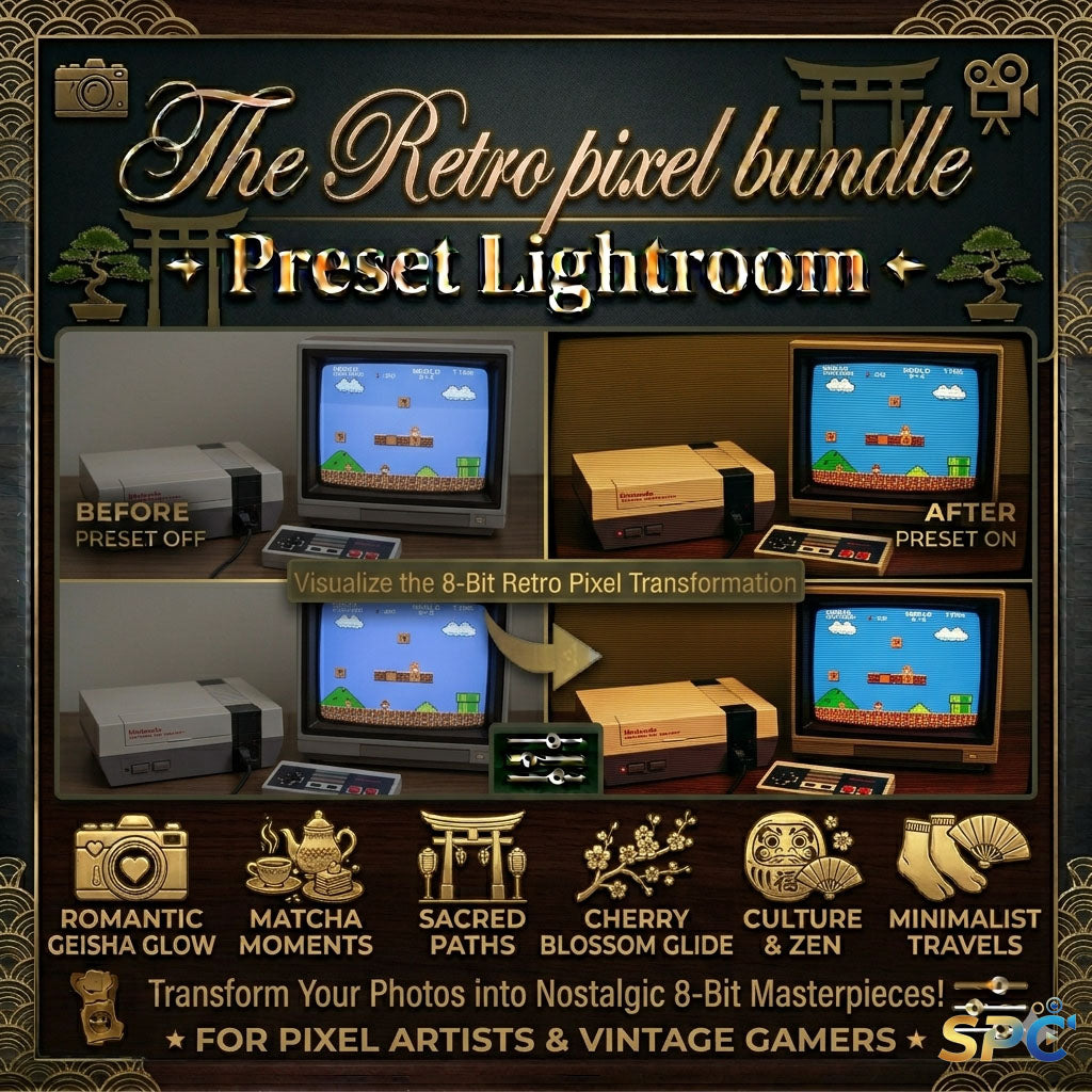 Retro Pixel Presets Bundle Lightroom